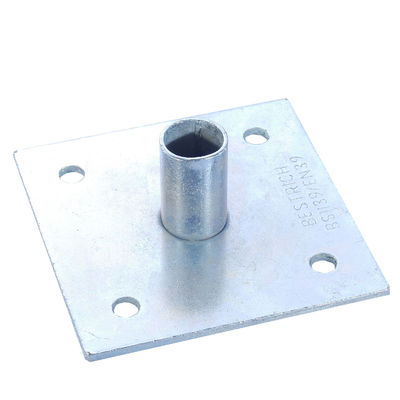 China Stahlgrundplatte Gestells BS1139 EN74 für Steckfassungsbasis Baugerüst-Zusätze fournisseur